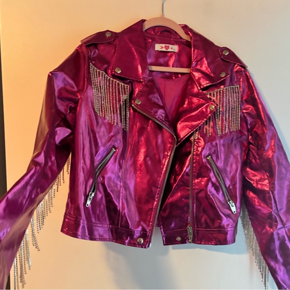 Buddy Love Women's Metallic Fringe Jacket - Picture 2 of 8